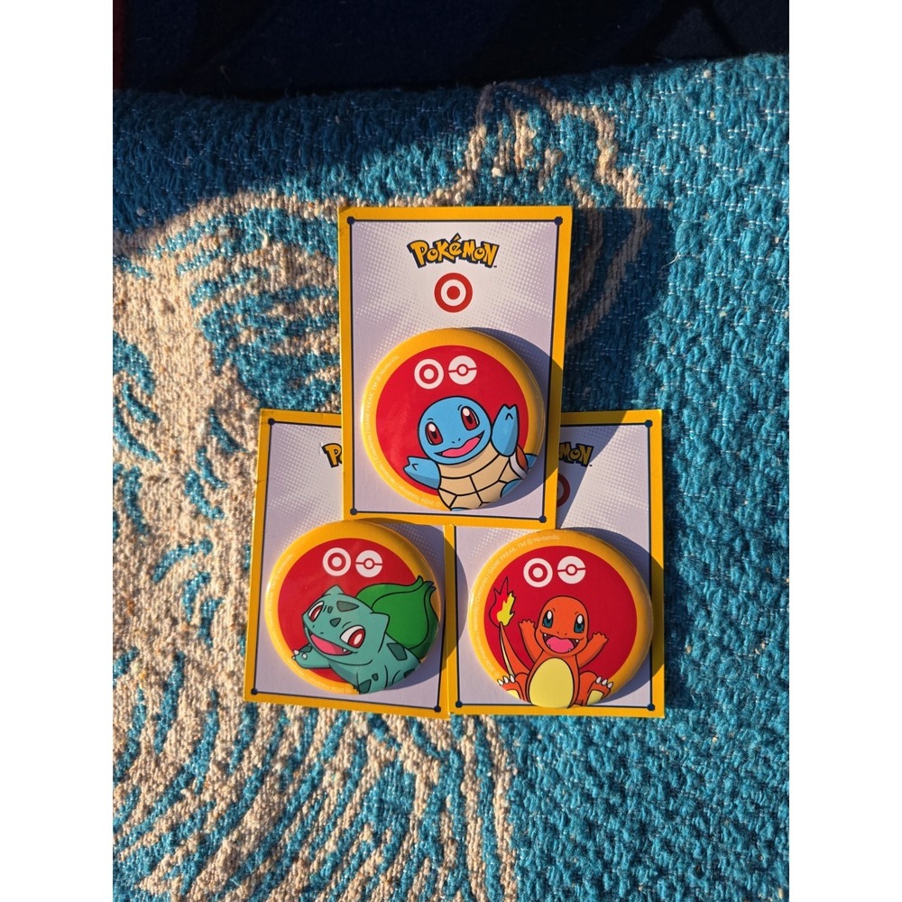Target x Pokemon Limited Edition Pins Complete Set Of 3